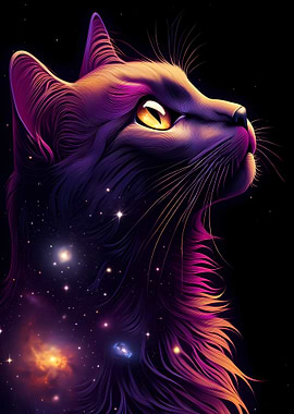 Cosmic Cat Portrait