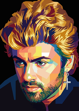 Pop Art Portrait of George Michael