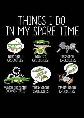 Funny Crocodile Lover Kids Alligator Crocodile