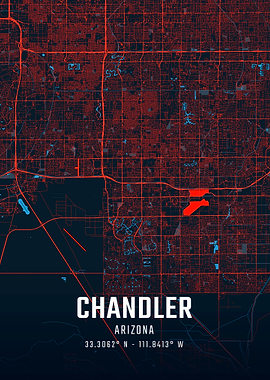 Chandler Arizona City Map