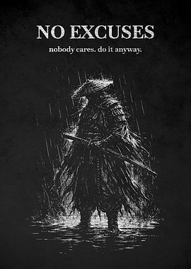 Samurai in the Rain No Excuses