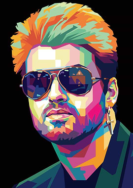 Pop Art Portrait of George Michael