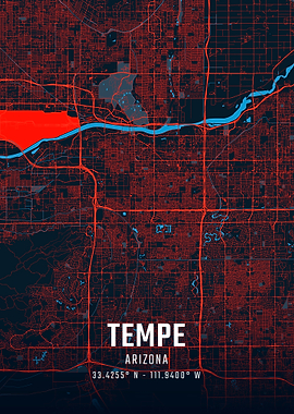 Tempe Arizona City Map