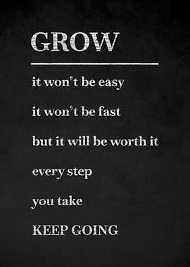 Motivational Grow Quote