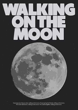 Walking on the Moon Poster