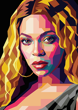 Beyoncé Pop Art Portrait