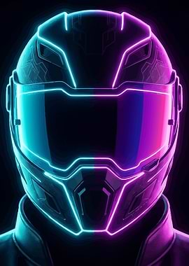 Cyberpunk Motorcycle Helmet