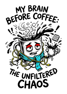My Brain Before Coffee Chaos