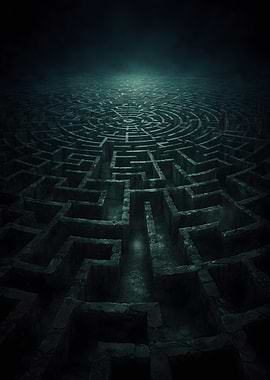 Dark Circular Maze
