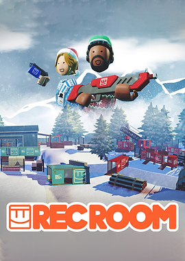 Rec Room Winter Scene with Characters