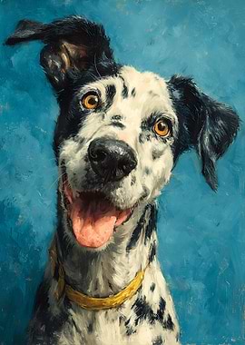 Dalmatian Dog Portrait