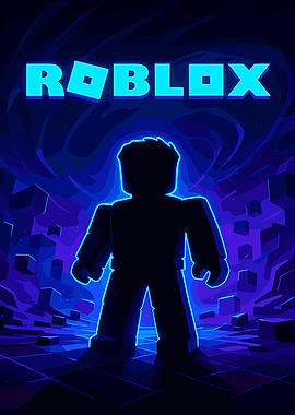 Roblox Avatar in Neon Digital World