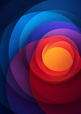 Abstract Swirling Colors