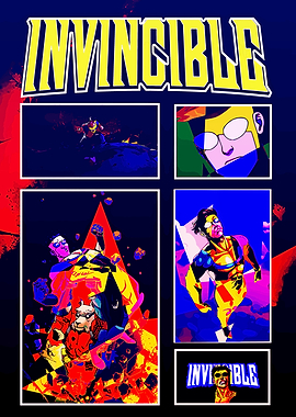 Invincible Comic Art Collage