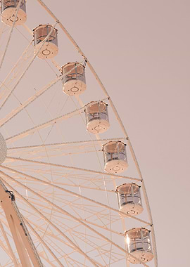 Ferris Wheel At Sunset