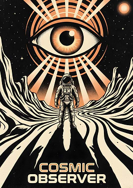 Cosmic Observer Astronaut
