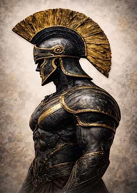 Spartan Warrior in Armor