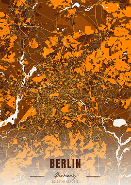 Berlin Map Art