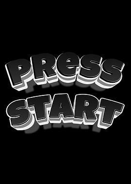 Press Start Text Art
