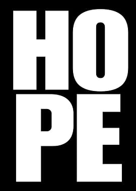 HOPE text art