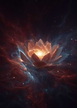 Cosmic Lotus Flower