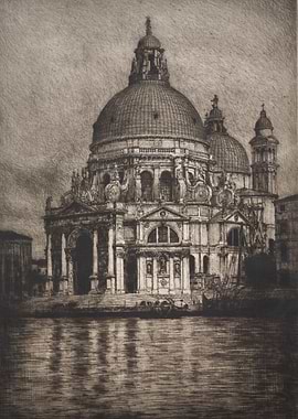 Venetian Basilica by Water