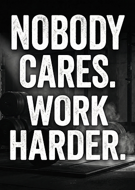 Nobody Cares Work Harder Motivational Poster