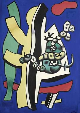 Abstract Composition with Organic Shapes - Fernand Leger