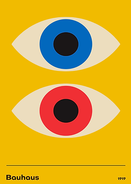 Bauhaus Eyes Poster