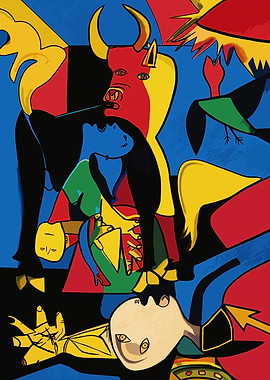 Abstract Bull and Figures