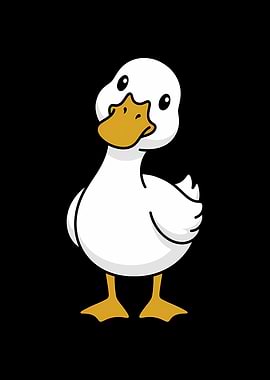 Cute cartoon duckling