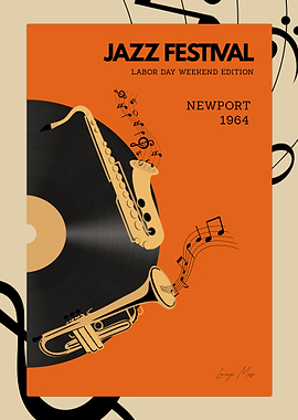 Newport Jazz Festival 1964 Poster