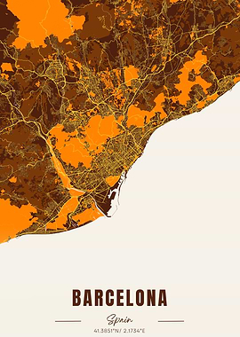 Barcelona City Map