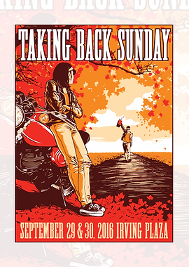Taking Back Sunday Concert Poster