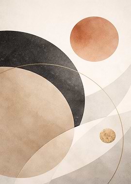 Abstract Geometric Circles and Waves