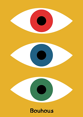 Bauhaus Eyes Poster