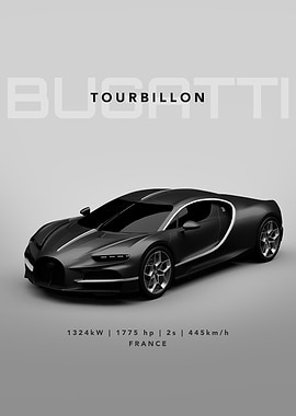 Bugatti Tourbillon - White Background