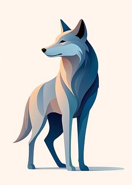 Stylized Wolf Illustration