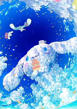 Cinnamoroll Birthday Celebration in the Sky