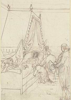 Scene of Illness and Mourning
