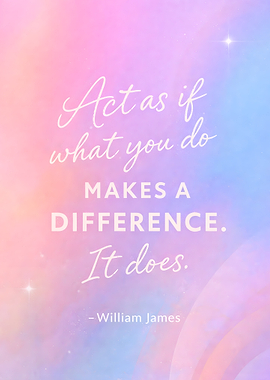 Inspirational Quote on Pastel Background