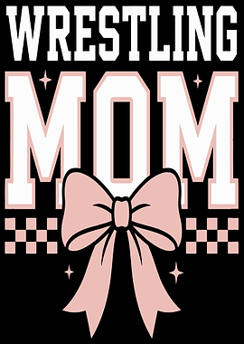 Wrestling Mom with Pink Bow