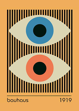 Bauhaus Eyes Poster