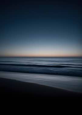 Twilight Beach Scene