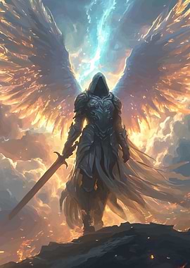 Angelic Warrior with Sword