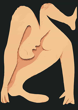Abstract Nude Figure