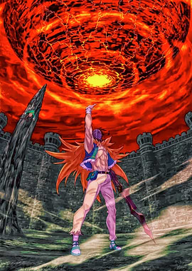 Fiery Vortex and Warrior