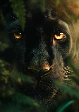Black Panther in Jungle