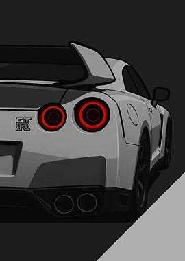 Nissan GT-R Rear View minimalist