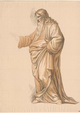 Biblical Figure with Flowing Robes